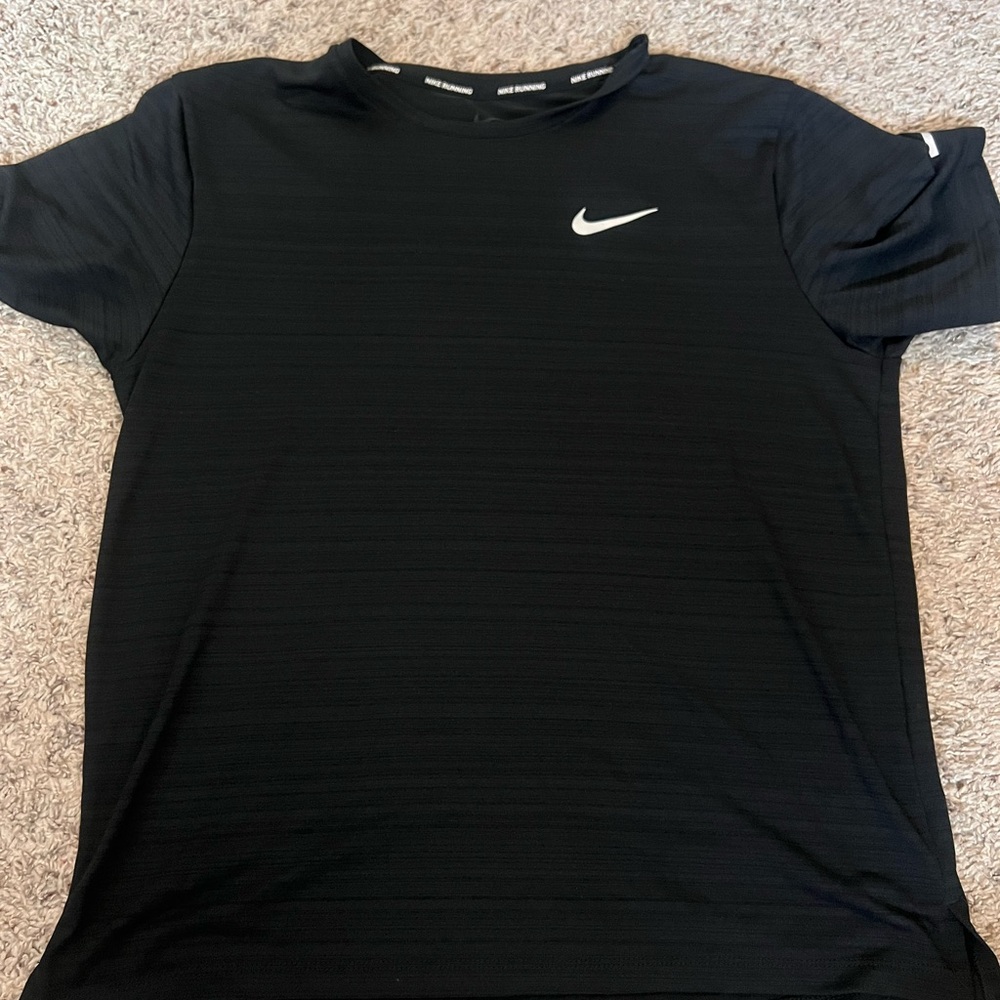 2 Nike Black T-Shirt with White Swoosh